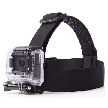 Opaska na głowę Alogy Techsuit Head Strap do kamerki sportowej GoPro Action Camera Black