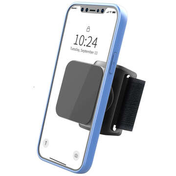 Opaska na rękę ramię na telefon do biegania sport uchwyt magnetyczny do telefonu TSA2 Armband czarny