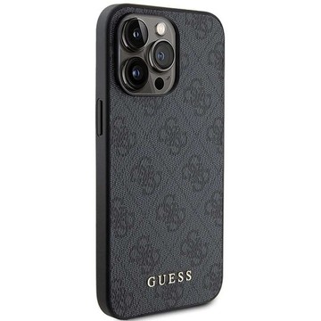 Oryginalne Etui GUESS Hardcase GUHCP15XG4GFGR do iPhone 15 PRO MAX (4G Metal Logo / szary)