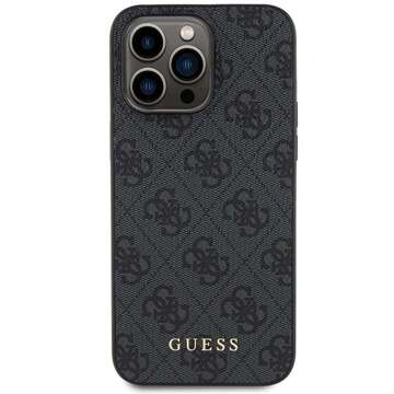 Oryginalne Etui GUESS Hardcase GUHCP15XG4GFGR do iPhone 15 PRO MAX (4G Metal Logo / szary)