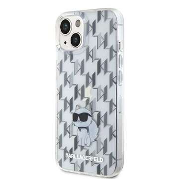 Oryginalne Etui KARL LAGERFELD Hardcase KLHCP15SHNCMKLT do iPhone 15 (Monogram / transparentny)