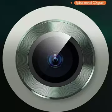 Osłona aparatów USAMS Camera Lens Glass do iPhone 11 Pro Max metal ring BH573JTT01 (US-BH573) szary/grey 