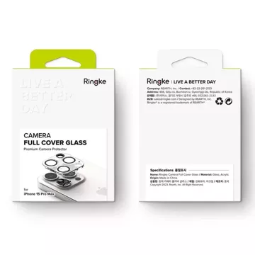 Osłona aparatu Ringke Camera Protector 2-Pack do Apple iPhone 15 Pro Max Clear