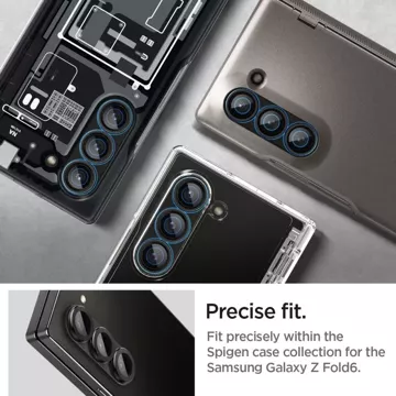 Osłona aparatu Spigen Optik.tR ”Ez Fit” Camera Protector 2-pack do Samsung Galaxy Z Fold 6 Black