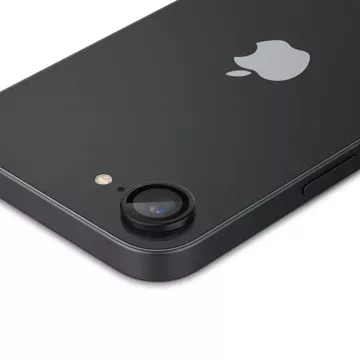 Osłona aparatu do iPhone 16e Spigen Optik Pro Glas.TR „EZ Fit” Camera Protector 2-Pack Black