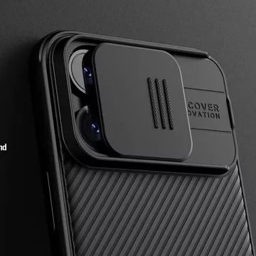 Pancerne etui Nillkin CamShield Pro Magnetic Case do iPhone 15 z osłoną na aparat - niebieskie