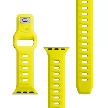 Pasek do smartwatcha 3mk Silicone Watch Strap do Apple Watch 42/44/45/49 mm Yellow