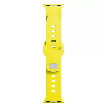 Pasek do smartwatcha 3mk Silicone Watch Strap do Apple Watch 42/44/45/49 mm Yellow