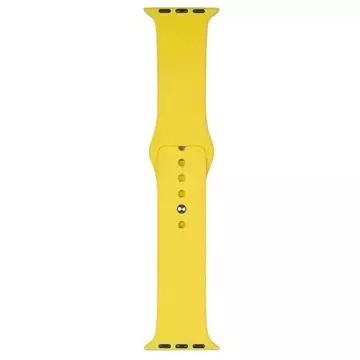 Pasek do smartwatcha Beline Silicone do Apple Watch 42/44/45/49mm żółty /yellow