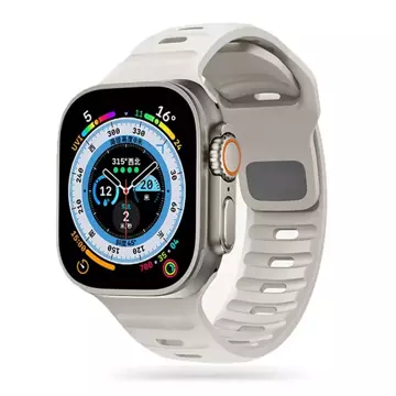 Pasek sportowy opaska IconBand Line do Apple Watch  4 / 5 / 6 / 7 / 8 / SE / ULTRA (42 / 44 / 45 / 49 mm) Starlight