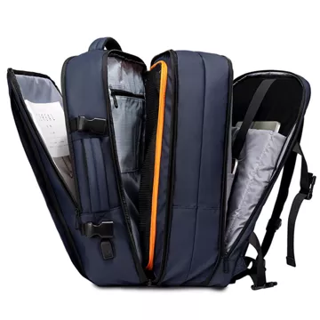 Plecak podróżny Bange BackPack biznesowy plecak rozszerzalny Torba pojemna do laptopa 17.3" z portem USB Granatowy