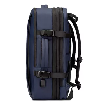 Plecak podróżny Bange BackPack biznesowy plecak rozszerzalny Torba pojemna do laptopa 17.3" z portem USB Granatowy