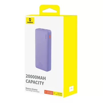 Powerbank Baseus Airpow 20000mAh 20W Fioletowy