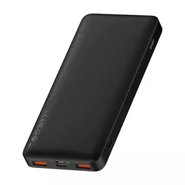 Powerbank Baseus Bipow 10000mAh, 2xUSB, USB-C, 20W (czarny)