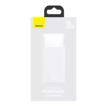 Powerbank Baseus Bipow 20000mAh, 2xUSB, USB-C, 20W (biały)