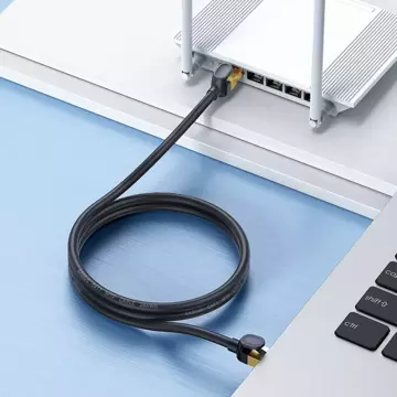 Przewód Baseus Speed Seven szybki kabel sieciowy RJ45 10Gbps 20m czarny (WKJS010901)