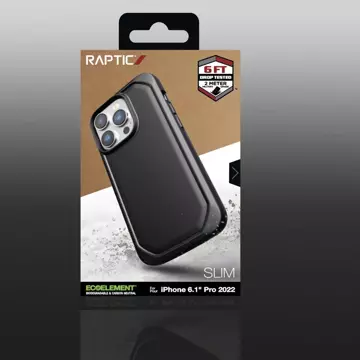 Raptic Slim Case etui iPhone 14 Pro pokrowiec plecki czarny