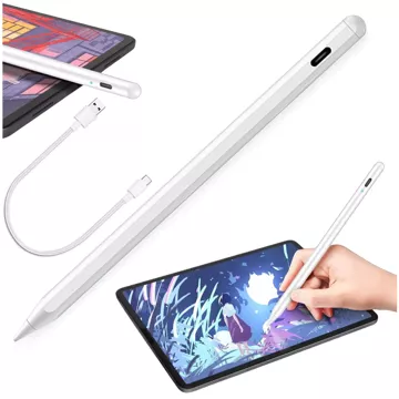 Rysik Alogy Stylus Pen Pencil dotykowy do ekranów telefonu tabletu do Apple iPad / iPhone Biały