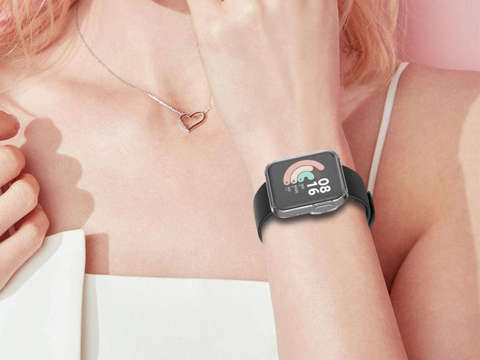 Silikonowe etui Alogy do Xiaomi Mi Watch Lite/ Redmi Watch Przezroczyste