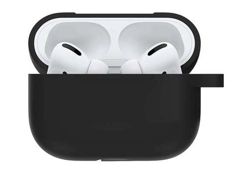 Silikonowe etui Alogy na słuchawki Apple AirPods Pro Czarne