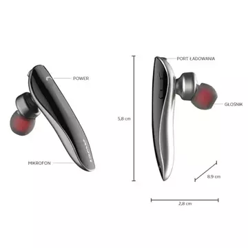 Słuchawka Bluetooth AWEI  mono N1 szary/grey