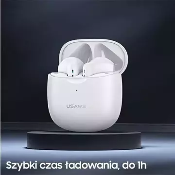 Słuchawki Bluetooth 5.0 USAMS TWS IA series bezprzewodowe czarny/black BHUIA01 (US-IA04)