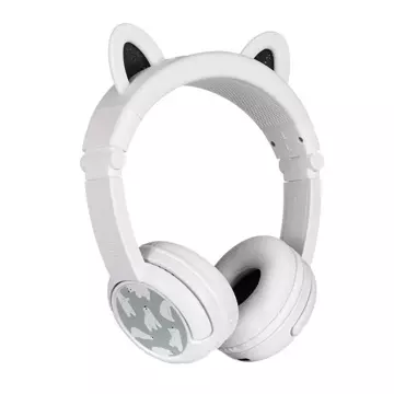 Słuchawki bezprzewodowe dla dzieci BuddyPhones Play Ears Plus panda (białe)