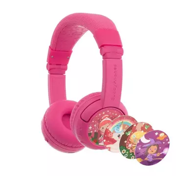 Słuchawki bezprzewodowe dla dzieci BuddyPhones PlayPlus (różowe)