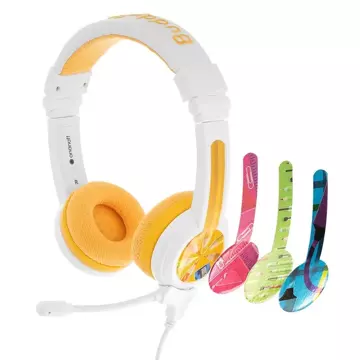 Słuchawki przewodowe dla dzieci BuddyPhones School+ (żółte)