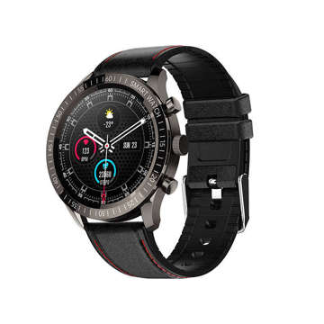 Smartwatch Colmi SKY 5 PLUS (skórzany pasek / czarny)