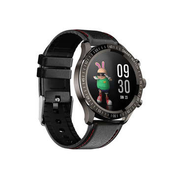 Smartwatch Colmi SKY 5 PLUS (skórzany pasek / czarny)
