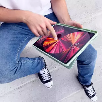 Stand Tablet Case etui Smart Cover pokrowiec na iPad Pro 11'' 2021 z funkcją podstawki różowy