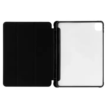 Stand Tablet Case etui Smart Cover pokrowiec na iPad mini 2021 z funkcja podstawki czarny