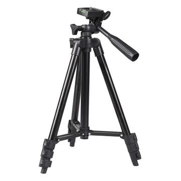 Statyw uniwersalny Alogy Tripod uchwyt do telefonu stojak 1/4 do kamer GoPro z pilot Bluetooth, pokrowiec Czarny