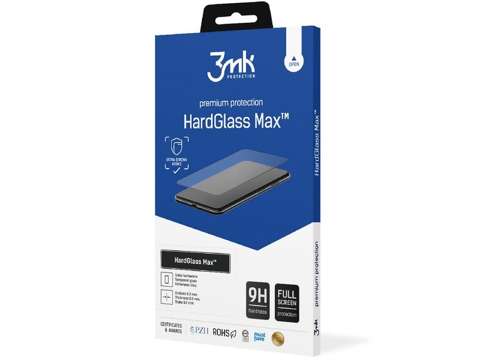 Szkło 3mk HardGlass Max do Apple iPhone 12/ 12 Pro 6.1 Black