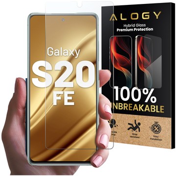 Szkło "NIETŁUKĄCE" do Samsung Galaxy S20 FE na ekran hybrydowe Alogy Flexi Glass 9H Case Friendly płaskie na ekran