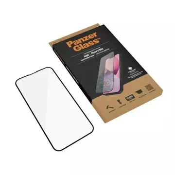 Szkło PanzerGlass E2E Microfracture do iPhone 13 Mini 5,4" Case Friendly AntiBacterial czarny/black Pro2744