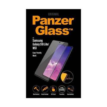 Szkło PanzerGlass E2E Super+ do Samsung S10 Lite CG770/M51 Case Friendly czarny/black