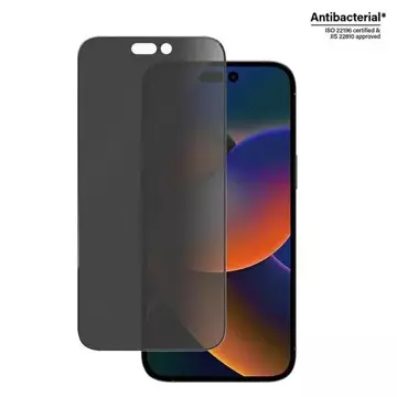 Szkło PanzerGlass Ultra-Wide Fit do iPhone 14 Pro Max 6,7" Privacy Screen Protection Antibacterial Easy Aligner Included P2786