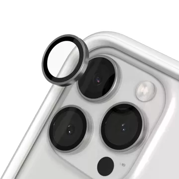 Szkło do Apple iPhone 16 Pro / 16 Pro Max osłona na aparat obiektyw 3mk Lens Protection Pro Titanium Grey nakładka ochronna