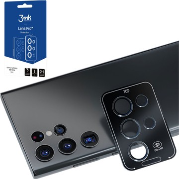 Szkło do Samsung Galaxy S24 Ultra osłona na aparat obiektyw 3mk Lens Protection Pro Black nakładka ochronna