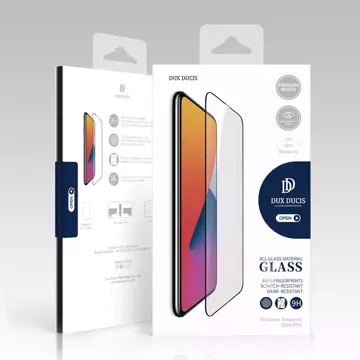 Szkło hartowane 9H Dux Ducis 9D Tempered Glass wytrzymałe na cały ekran z ramką do Realme C35 czarny (case friendly)