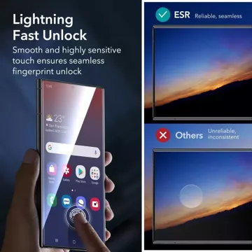 Szkło hartowane ESR Protector Set 2-Pack do Samsung Galaxy S24 Ultra Clear