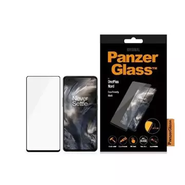 Szkło hartowane PanzerGlass E2E Super+ do OnePlus Nord Case Friendly czarny/black