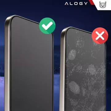 Szkło hartowane Prywatyzujące do Apple iPhone 16 Pro Max matowa ochrona na ekran Alogy Privacy Glass