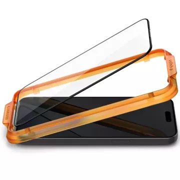Szkło hartowane Spigen Alm Glass FC 2-pack do Apple iPhone 15 Pro Black