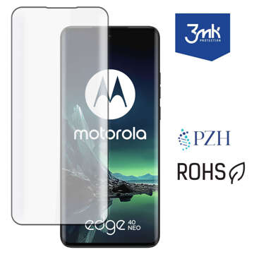 Szkło hartowane do Motorola Edge 40 Neo 3mk HardGlass Max Lite™ 9H pełne na cały ekran