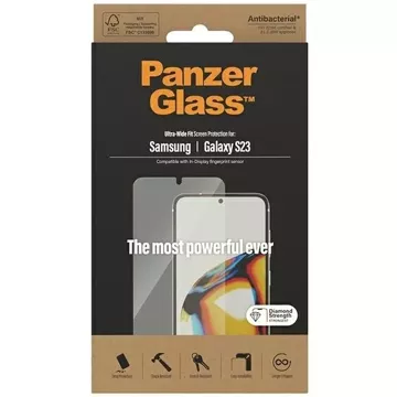 Szkło hartowane do Samsung Galaxy S23 PanzerGlass Ultra-Wide Fit z CamSlider