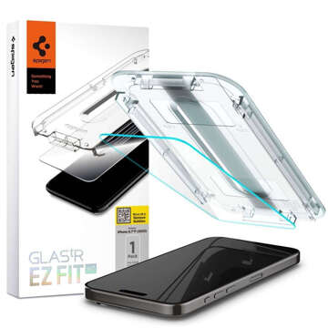 Szkło hartowane do iPhone 15 Pro Max Spigen Glas.TR "EZ FIT" Clear