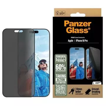 Szkło hartowane do iPhone 16 Pro PanzerGlass Privacy Screen Protector Ultra-Wide Fit